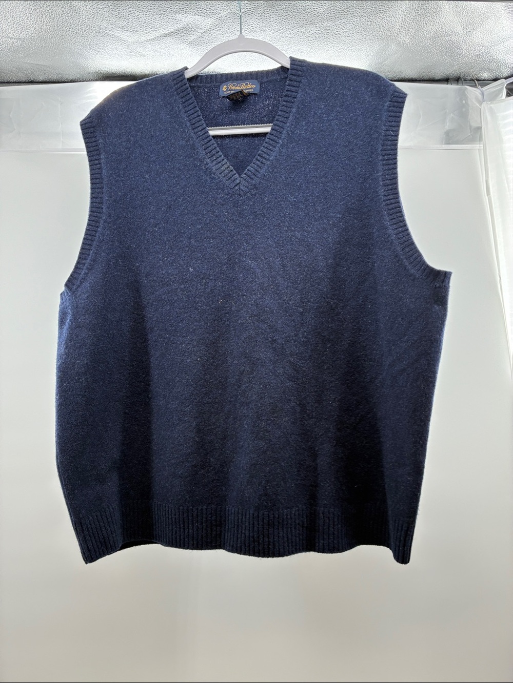 Brooks Brothers Navy V-Neck Sweater Vest